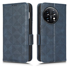 Custodia Portafoglio In Pelle Cover con Supporto C02X per OnePlus 11 5G Blu