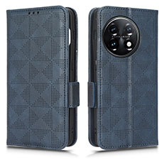 Custodia Portafoglio In Pelle Cover con Supporto C02X per OnePlus Ace 2 5G Blu
