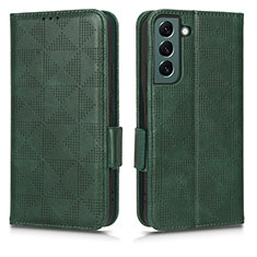 Custodia Portafoglio In Pelle Cover con Supporto C02X per Samsung Galaxy S23 Plus 5G Verde