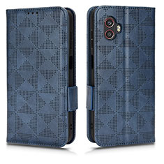 Custodia Portafoglio In Pelle Cover con Supporto C02X per Samsung Galaxy XCover 6 Pro 5G Blu