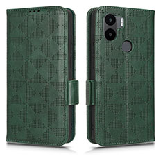 Custodia Portafoglio In Pelle Cover con Supporto C02X per Xiaomi Redmi A1 Plus Verde