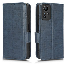 Custodia Portafoglio In Pelle Cover con Supporto C02X per Xiaomi Redmi Note 12S Blu