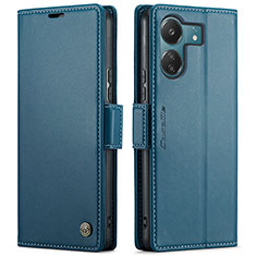Custodia Portafoglio In Pelle Cover con Supporto C03S per Xiaomi Poco C65 Blu