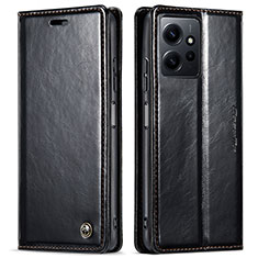 Custodia Portafoglio In Pelle Cover con Supporto C03S per Xiaomi Redmi Note 12 4G Nero
