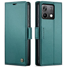 Custodia Portafoglio In Pelle Cover con Supporto C03S per Xiaomi Redmi Note 13 5G Verde