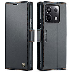 Custodia Portafoglio In Pelle Cover con Supporto C03S per Xiaomi Redmi Note 13 Pro 5G Nero