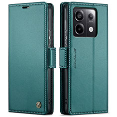 Custodia Portafoglio In Pelle Cover con Supporto C03S per Xiaomi Redmi Note 13 Pro 5G Verde