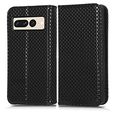 Custodia Portafoglio In Pelle Cover con Supporto C03X per Google Pixel 7 Pro 5G Nero