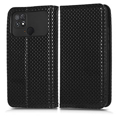 Custodia Portafoglio In Pelle Cover con Supporto C03X per Xiaomi Poco C40 Nero