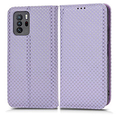 Custodia Portafoglio In Pelle Cover con Supporto C03X per Xiaomi Poco X3 GT 5G Viola