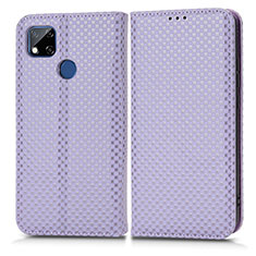 Custodia Portafoglio In Pelle Cover con Supporto C03X per Xiaomi Redmi 9 India Viola