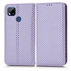 Custodia Portafoglio In Pelle Cover con Supporto C03X per Xiaomi Redmi 9C Viola