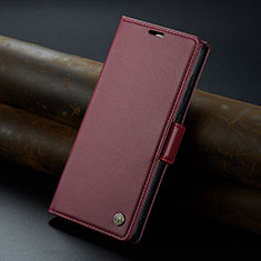 Custodia Portafoglio In Pelle Cover con Supporto C04S per Huawei Mate 60 Pro+ Plus Rosso