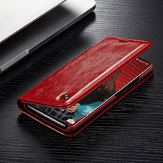Custodia Portafoglio In Pelle Cover con Supporto C04S per Samsung Galaxy S20 Ultra Rosso