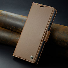 Custodia Portafoglio In Pelle Cover con Supporto C04S per Xiaomi Redmi 12 5G Marrone