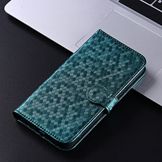 Custodia Portafoglio In Pelle Cover con Supporto C04X per Samsung Galaxy Jump3 5G Verde