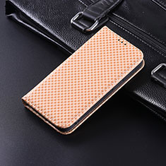 Custodia Portafoglio In Pelle Cover con Supporto C04X per Xiaomi Redmi 9C NFC Oro