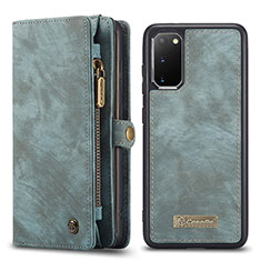 Custodia Portafoglio In Pelle Cover con Supporto C05S per Samsung Galaxy S20 5G Blu