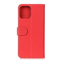 Custodia Portafoglio In Pelle Cover con Supporto C06 per Xiaomi Mi 11 Lite 5G Rosso