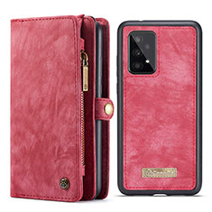 Custodia Portafoglio In Pelle Cover con Supporto C06S per Samsung Galaxy A33 5G Rosso