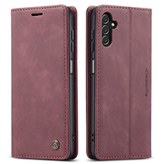 Custodia Portafoglio In Pelle Cover con Supporto C10S per Samsung Galaxy A04s Rosso Rosa