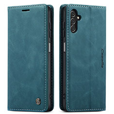 Custodia Portafoglio In Pelle Cover con Supporto C10S per Samsung Galaxy A13 5G Blu