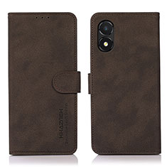 Custodia Portafoglio In Pelle Cover con Supporto D01Y per Huawei Honor X5 Marrone