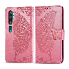 Custodia Portafoglio In Pelle Cover con Supporto D02 per Xiaomi Mi Note 10 Pro Rosa