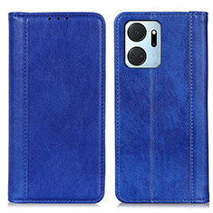 Custodia Portafoglio In Pelle Cover con Supporto D03Y per Huawei Honor X7a Blu