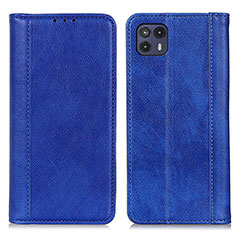 Custodia Portafoglio In Pelle Cover con Supporto D03Y per Motorola Moto G50 5G Blu