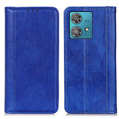 Custodia Portafoglio In Pelle Cover con Supporto D03Y per Motorola Moto G84 5G Blu