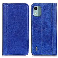 Custodia Portafoglio In Pelle Cover con Supporto D03Y per Nokia C12 Blu