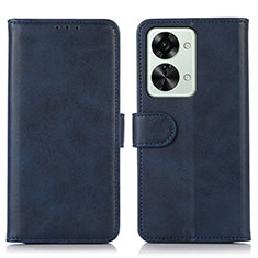 Custodia Portafoglio In Pelle Cover con Supporto D03Y per OnePlus Nord 2T 5G Blu