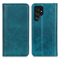 Custodia Portafoglio In Pelle Cover con Supporto D03Y per Samsung Galaxy S21 Ultra 5G Verde