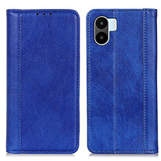 Custodia Portafoglio In Pelle Cover con Supporto D03Y per Xiaomi Poco C51 Blu