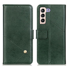 Custodia Portafoglio In Pelle Cover con Supporto D04Y per Samsung Galaxy S24 5G Verde