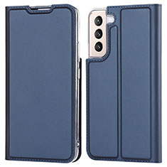 Custodia Portafoglio In Pelle Cover con Supporto D05T per Samsung Galaxy S21 5G Blu