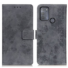 Custodia Portafoglio In Pelle Cover con Supporto D05Y per Motorola Moto G50 Grigio