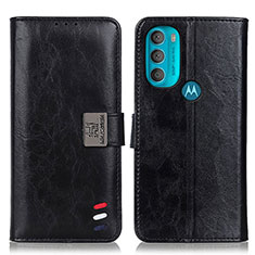 Custodia Portafoglio In Pelle Cover con Supporto D06Y per Motorola Moto G71 5G Nero