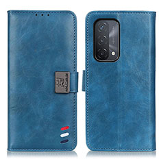 Custodia Portafoglio In Pelle Cover con Supporto D06Y per OnePlus Nord N200 5G Blu