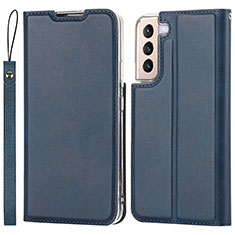 Custodia Portafoglio In Pelle Cover con Supporto D07T per Samsung Galaxy S23 Plus 5G Blu