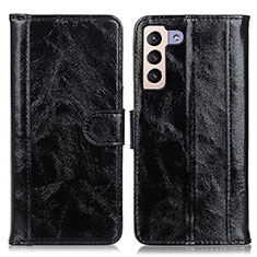 Custodia Portafoglio In Pelle Cover con Supporto D07Y per Samsung Galaxy S21 5G Nero