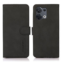 Custodia Portafoglio In Pelle Cover con Supporto D08Y per Oppo Reno8 Pro 5G Nero