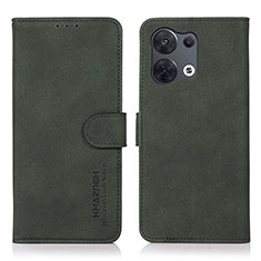 Custodia Portafoglio In Pelle Cover con Supporto D08Y per Xiaomi Redmi Note 13 5G Verde