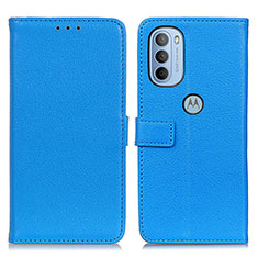 Custodia Portafoglio In Pelle Cover con Supporto D09Y per Motorola Moto G41 Cielo Blu