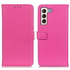Custodia Portafoglio In Pelle Cover con Supporto D09Y per Samsung Galaxy S21 5G Rosa Caldo