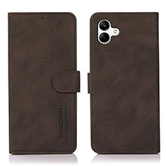 Custodia Portafoglio In Pelle Cover con Supporto D11Y per Samsung Galaxy A04E Marrone