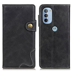Custodia Portafoglio In Pelle Cover con Supporto DY01 per Motorola Moto G41 Nero