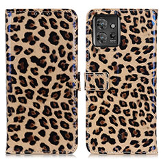 Custodia Portafoglio In Pelle Cover con Supporto DY01 per Motorola ThinkPhone 5G Marrone