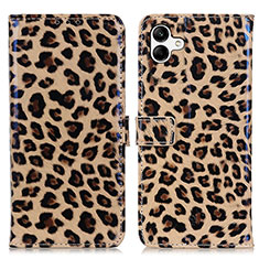 Custodia Portafoglio In Pelle Cover con Supporto DY01 per Samsung Galaxy A04 4G Marrone